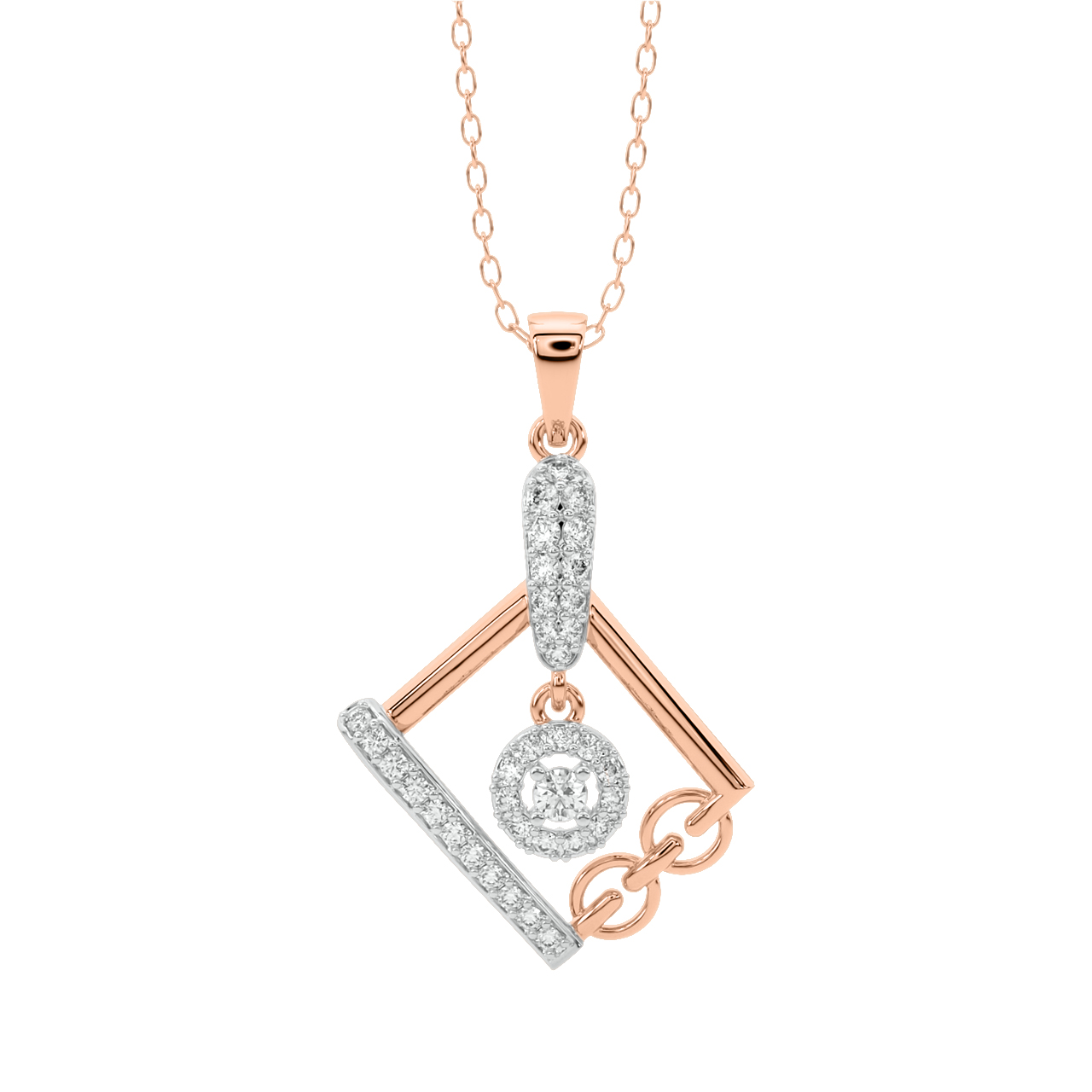 Rory Round Diamond Office Wear Pendant